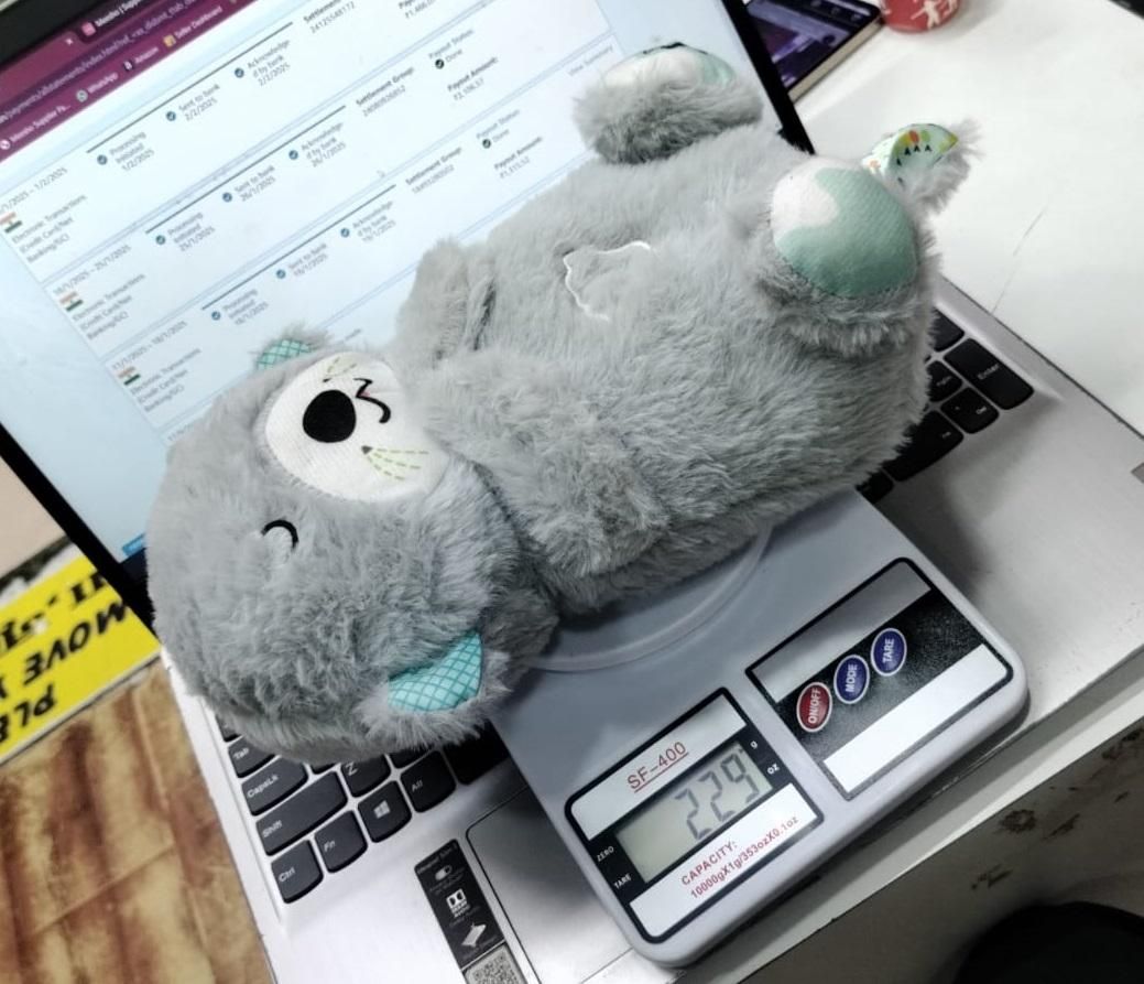 Breathing Teddy Bear with Soothing Music Comfort Plush