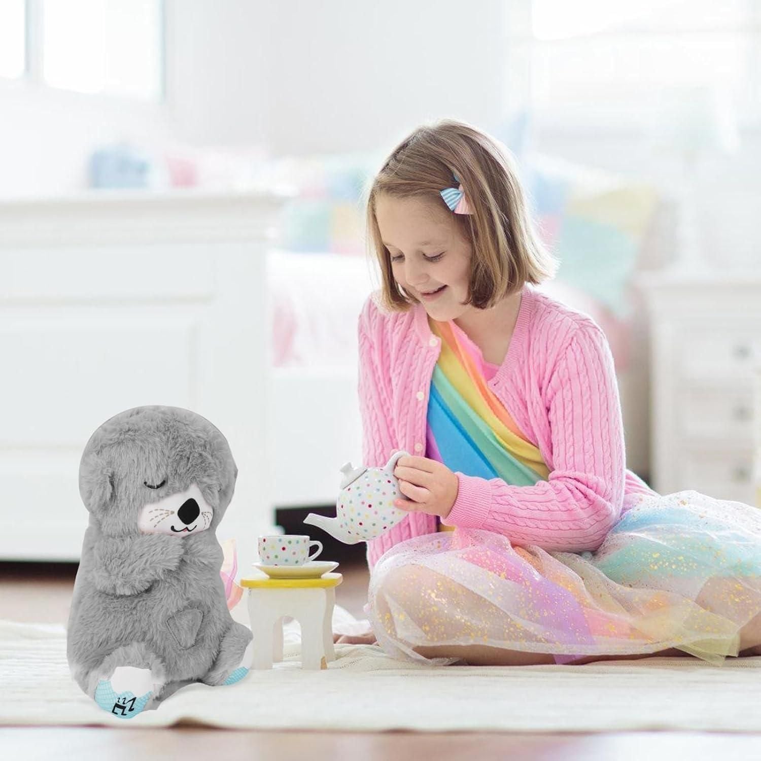 Breathing Teddy Bear with Soothing Music Comfort Plush
