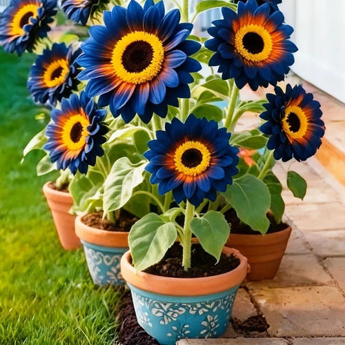 Blue Flame Sunflower Seeds 100 Grams Organic Pot Mix Free