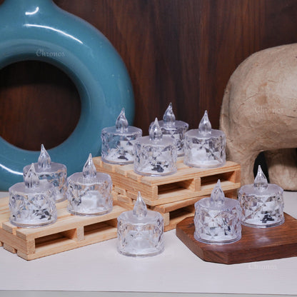 vCrystal Diamond Reflection LED Tealight Candle