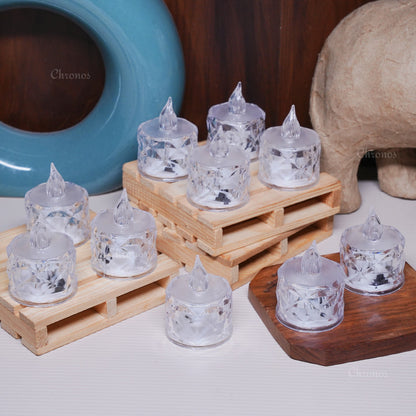 Crystal Diamond Reflection LED Tealight Candle